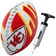 Franklin Sports NFL Kansas City Chiefs Football – Youth Football – Mini 8.5″ Rubber Football – Perfect for Kids – Team Logos and Colors!