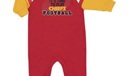 Gerber Unisex Baby NFL Footed Sleep and Play, Team Color, 0-3 Months